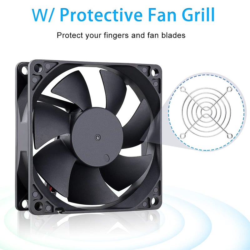 GDSTIME 80mm x 20mm 8020 12V Dc Brushless Cooling Fan Sleeve Bearing 2Pin - Image 4